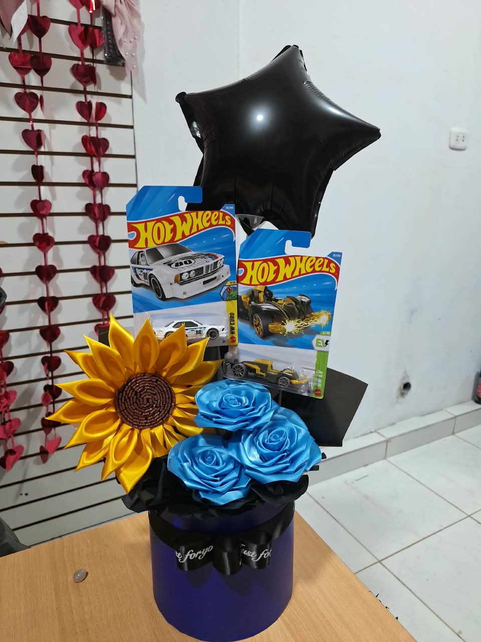 Carrito con girasol